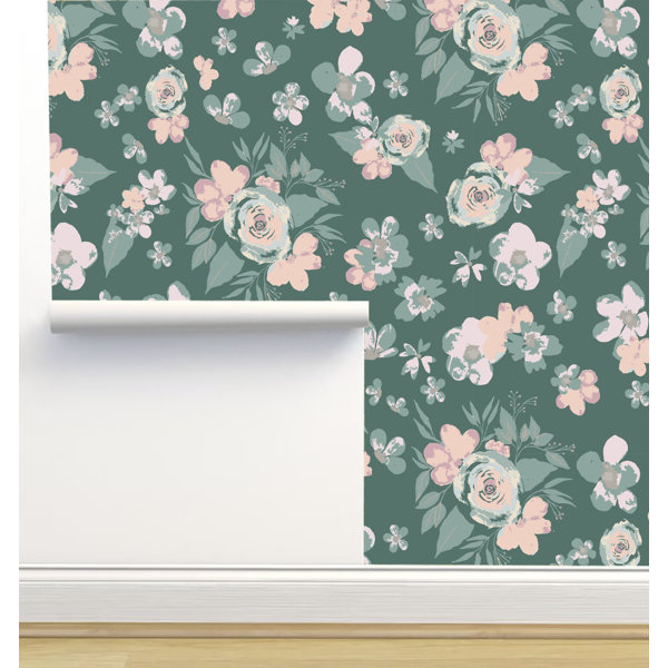 Limitless Walls Monor Designs Peel & Stick Floral Roll Wayfair